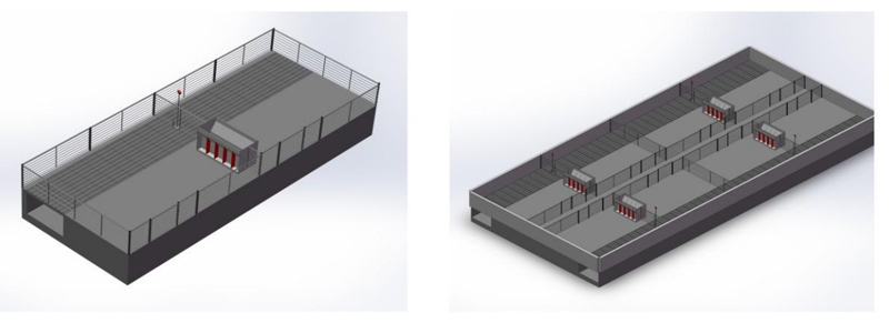 Pig Equipment Fattening Crate