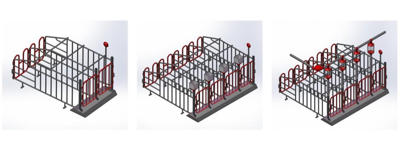 Pig Equipment Gestation Crate