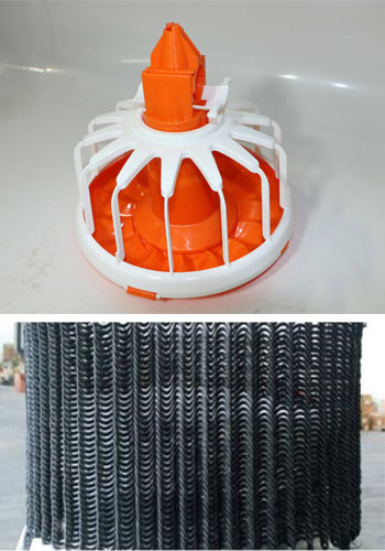 poultry feed hopper and auger system