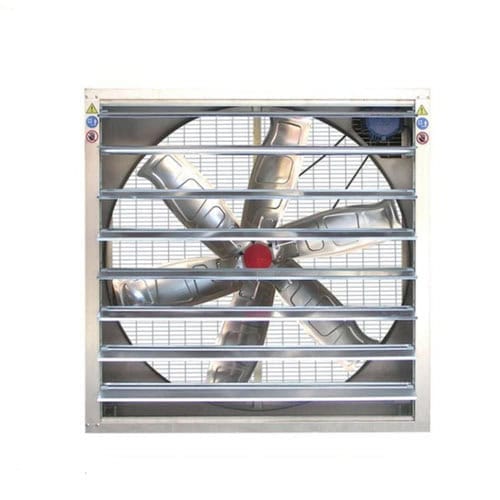 tunnel ventilation exhaust fans maintaining negative pressure in broiler house